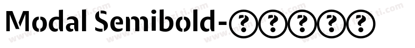 Modal Semibold字体转换